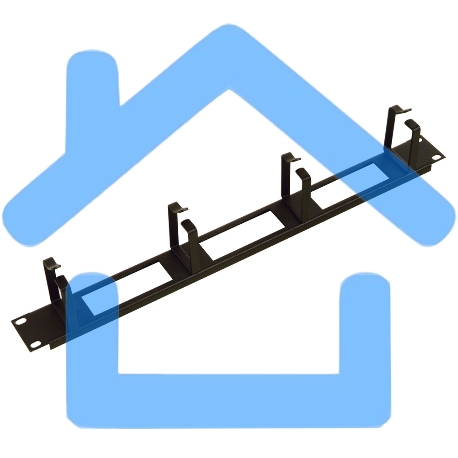 Горизонт. кабельный органайзер с окнами 19