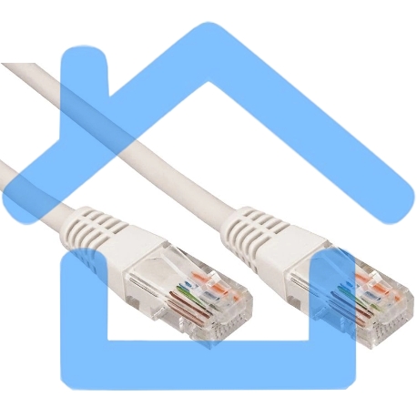 Коммутационный шнур Rexant (18-1009) Патч-корд UTP 5e кат. литой 10М СЕРЫЙ-1