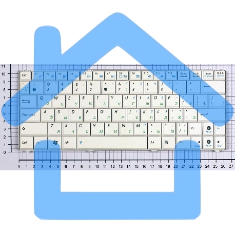 Клавиатура для ноутбука Asus Eee PC 1101 1101HA N10 N10E N10J белый-2