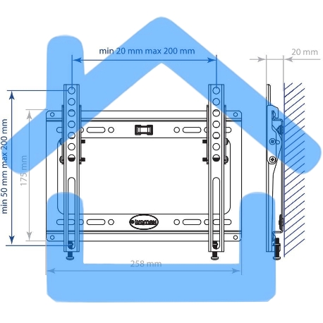 Кронштейн Kromax IDEAL-6 белый, для LED/LCD TV 15