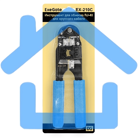 Инструмент ExeGate EX293157RUS EX-210C для обжима RJ-45 для круглого кабеля