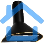 Вытяжка каминная Elikor Эпсилон 60П-430-П3Л черный/золотистый, 60 см, 430 куб. м/ч, 54 дБ