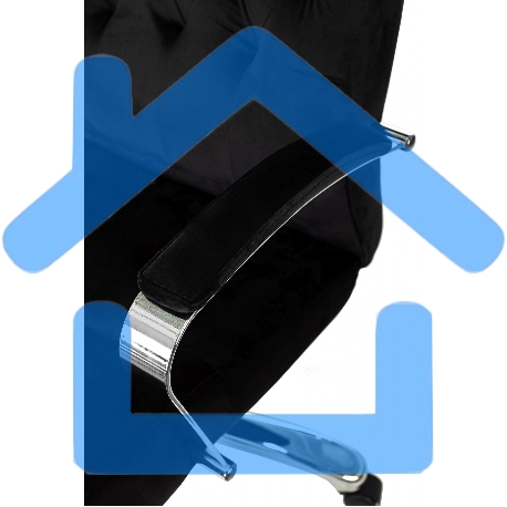 Кресло руководителя Бюрократ T-9928SL Fabric черный Italia Black, крестов. металл хром-10