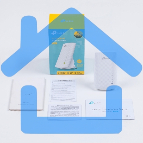 Повторитель беспроводного сигнала TP-Link SOHO RE200 10/100BASE-TX/Wi-Fi белый поставляется без кабеля RJ-45-6