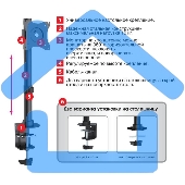 Кронштейн для мониторов Arm Media LCD-T41 черный 15