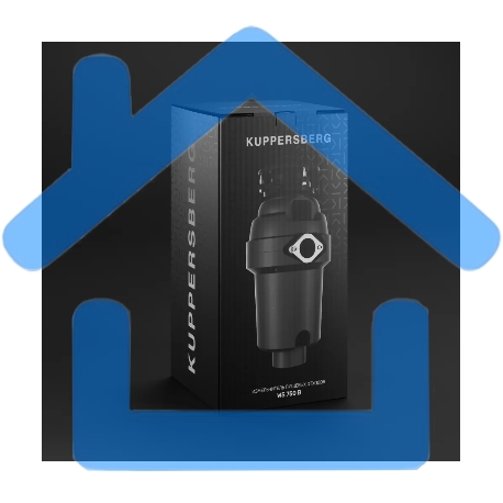 Измельчитель отходов Kuppersberg WS 750 B, High-Tech, мощность 750 Вт, 3800-4200 об/мин, защита от перегрева, авто выключение, DC мотор, шумоизоляция, уровень шума 70 дБ, черный-5