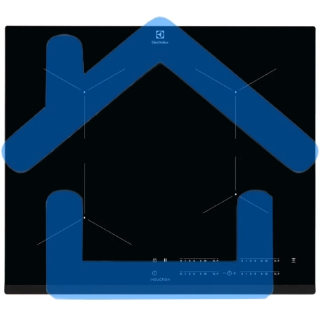 Встраиваемая варочная поверхность Electrolux индукционная, 60 см, распознавание наличия посуды, черный