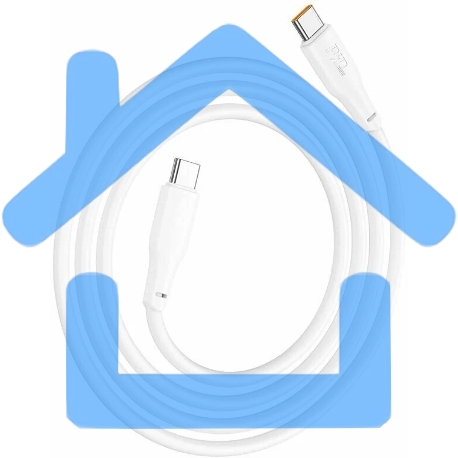 Кабель USB2.0 Hoco Type-C/Type-C, 5А, 100Вт, X96, 1м, белый, коробка-2