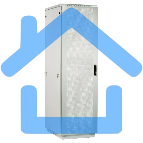 Шкаф коммутационный ЦМО ШТК-М-42.6.8-4ААА 42U 600x820мм пер.дв.перфор. задн.дв.стал.лист 2 бок.пан. направл.под закл.гайки 550кг серый-11