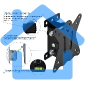 Кронштейн для телевизора Kromax CASPER-101 черный 10