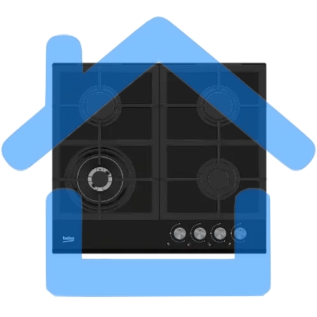 Встраиваемая газовая варочная поверхность Beko HILW 64235 S, черный-5