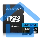 Флеш карта microSD 32Gb ADATA microSDHC Class 10 UHS-I A1 100/20 MB/s (SD адаптер)