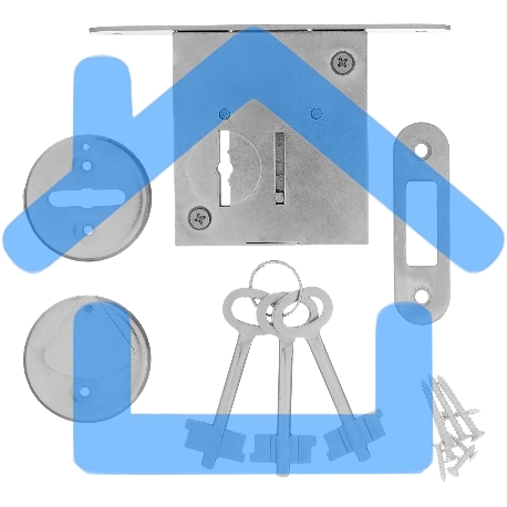 Замок врезной СИБРТЕХ ЗВ8-4,сувальдный91663-5