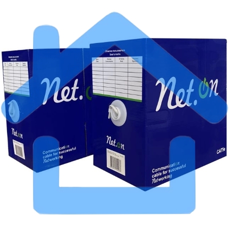 Кабель витая пара U/UTP кат.5E 4х2х24AWG solid CCA PE Out. 305м (м) Net.on 01-0301