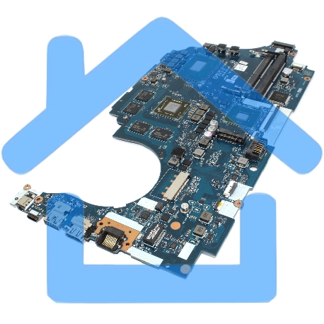 Материнская плата LA-F843P i5-8300H RX560 V2G для игр HP 15-CX 15-CX000-3