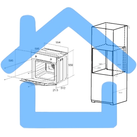 Духовой шкаф электрический Maunfeld EOEC.586B2 черный, встраиваемый-15