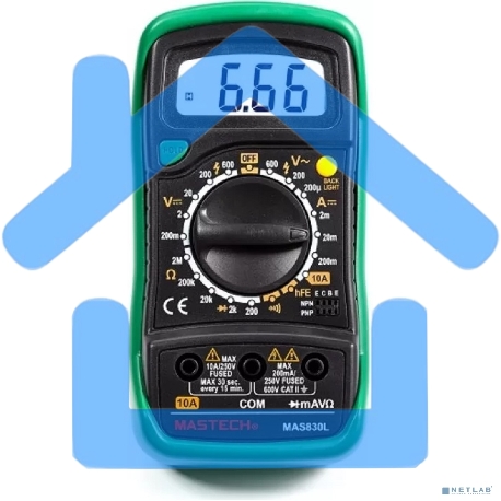 Портативный мультиметр MAS830L MASTECH-1