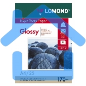 Фотобумага LOMOND Одностороняя Глянцевая 170 г/м2 A4/25л.