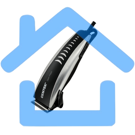 Машинка для стрижки Centek CT-2123 (черный/серебро) 10Вт, стальные лезвия, прорезиненный корпус-1