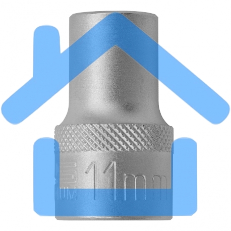 Головка торцевая, 11 мм, 12-гранная, CrV,под квадрат 1/2