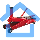 Домкрат Matrix подкатный 3т h подъема 150–530мм