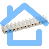 Зажим винтовой ЗВИ-10 н/г 2.5-6кв.мм 12пар ИЭК UZV4-010-06