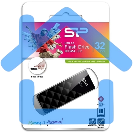 Флешка USB 32Gb Ultima U03 SP032Gb,UF2U03V1K USB 2.0 черный-9