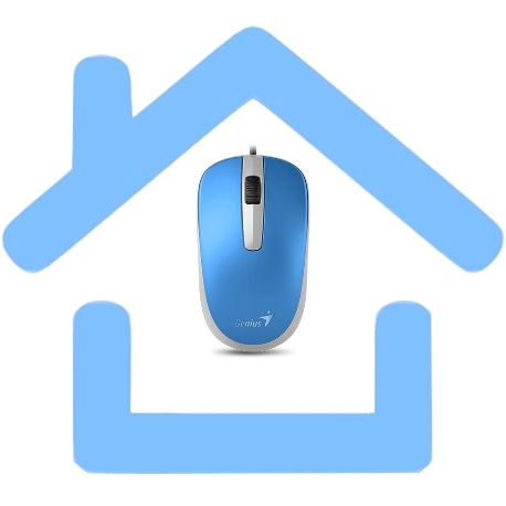 Мышь проводная Genius DX-120 голубой, 1000 dpi, USB, кнопки - 3-7