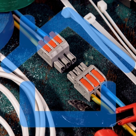 Клемма СМК 222-423R проходная разъемная 3 полюса серая 0,2-2,5/4мм² (40 шт/уп) Rexant-4