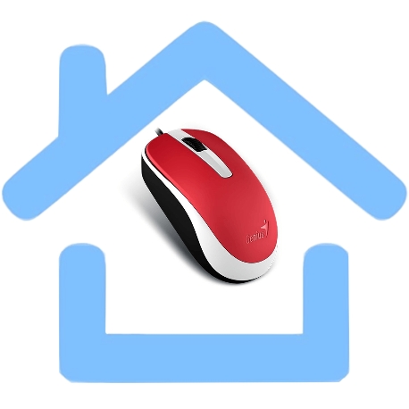 Мышь проводная Genius DX-120 красный, 1000 dpi, USB, кнопки - 3-4