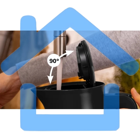 Чайник Bosch TWK7L464, 1.7л, 2400 Вт., нерж.сталь, покрытая эмалью, красный,шкала уровня воды-5