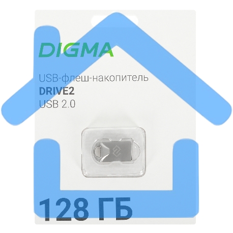 Флешка USB Digma R/W 128Gb DRIVE2 DGFUM128A20SR USB 2.0 серебристый-4