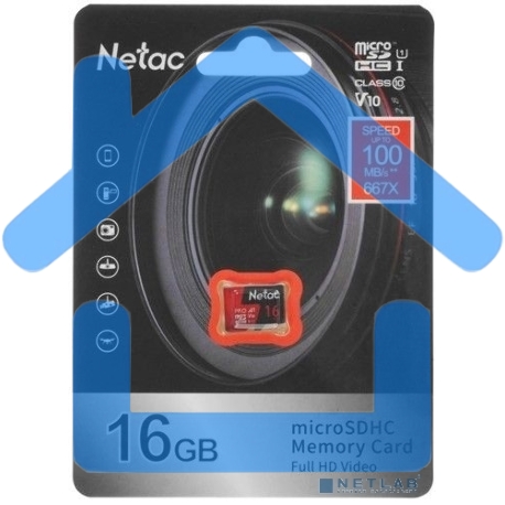 Флеш-накопитель NeTac Карта памяти Netac MicroSD P500 Extreme Pro 16Gb, Retail version card only-8