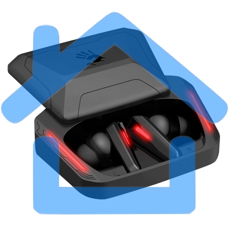 Наушники с микрофоном A4Tech Bloody M70 черный/красный вкладыши BT в ушной раковине (M70 BLACK+ RED)-5