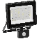 Прожектор Iek LPDO602-50-65-K02 СДО 06-50Д светодиодный черный с датчиком движения IP54 6500K