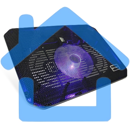 Аксессуар к ноутбуку CROWN Подставка для ноутбука CMLC-M10 черный (Для ноутбуков диагональю до 17”, подсветка, 1*кулер D140*15мм)-1