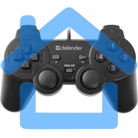 Геймпад Defender Omega USB, Проводной геймпад, 12 кнопок, 2 стика-1