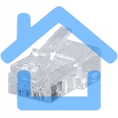 Коннектор Cabeus 8P8C RJ-45 под витую пару, категория 5e, универсальный, для проводников с толщ. по изол. до 1,05 мм