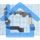 Шлейф разъема питания для iPhone 4S белый