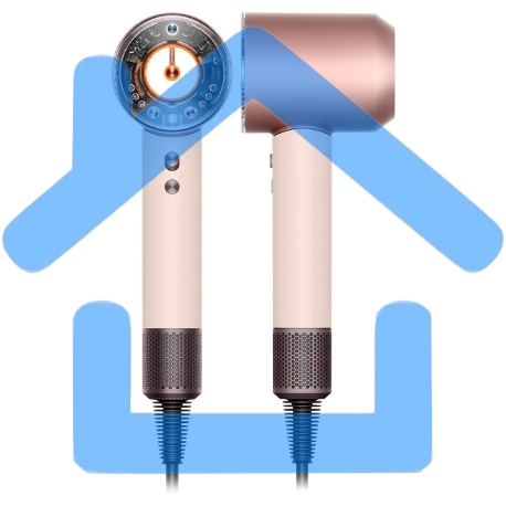Фен HD16 Ceramic pink/Rose Gold 113407-01-3