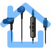 Игровые наушники черные ASUS ROG Cetra II (вкладыши, USB-C, RGb подсветка, ПУ, чехол, 90YH02S0-B2UA00)