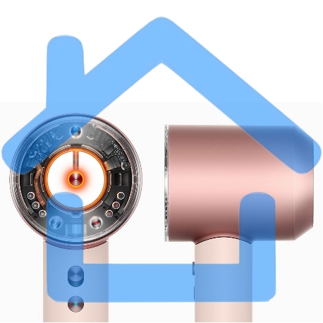 Фен HD16 Ceramic pink/Rose Gold 113407-01-4