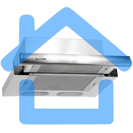 Вытяжка встраиваемая Elikor Интегра 45П-400-В2Л белый/нержавеющая сталь, 45 см, 400 куб. м/ч, 55 дБ-5