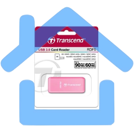 Считыватель карты памяти Transcend All in1 Multi Card Reader, Pink-5