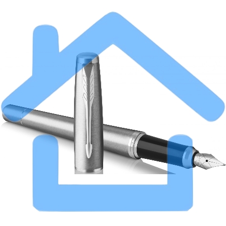 Ручка перьевая Parker Urban Core F200 (1931605) Metro Metallic CT M сталь нержавеющая, подарочная коробка-1