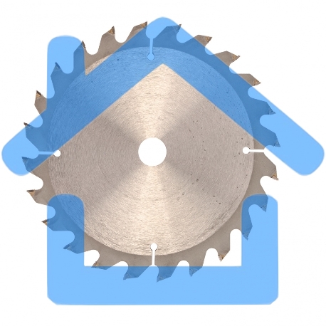 Пильный диск Matrix по дереву, 185x20мм, 24 зуба + кольцо 16/20 Matrix Professional-2