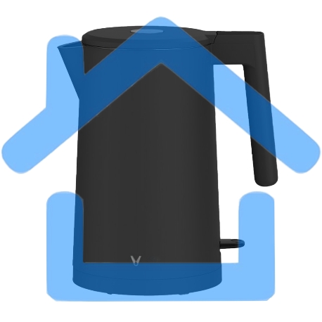 Чайник электрический Viomi Double-layer kettle черный V-MK171A-2