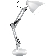 Светильник Gauss GT0031 настольный на струбцине/основание E27 белый 60Вт