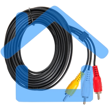 Кабель соединительный аудио-видео Buro 3хRCA (m)/3хRCA (m) 5м. черный