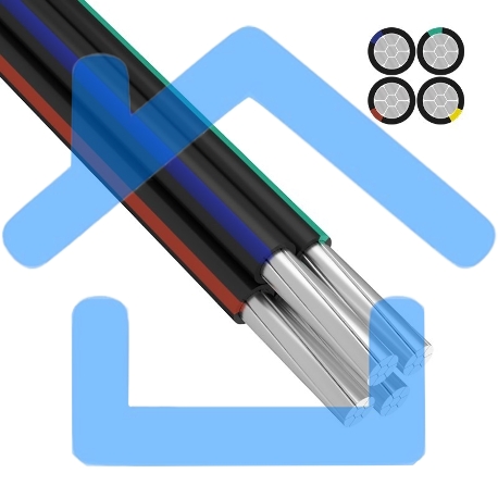 Провод самонесущий СИП-4 4x16,0 мм² 100 м ГОСТ
